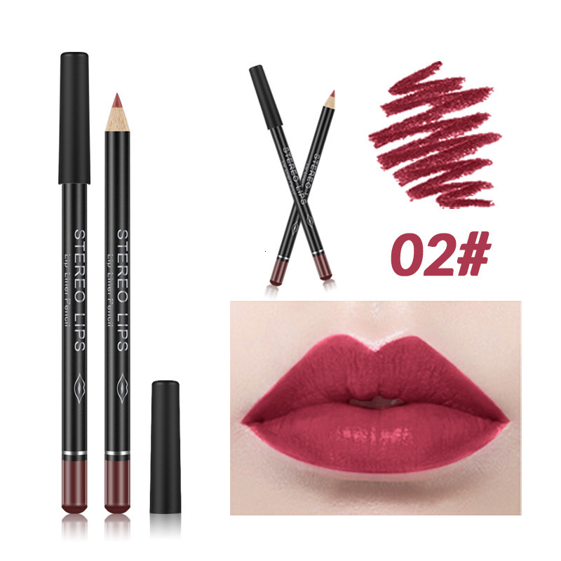 VIBELY Matte Lip Liner Waterproof Long-Lasting Colorful Lipstick Pen Single Makeup 260208