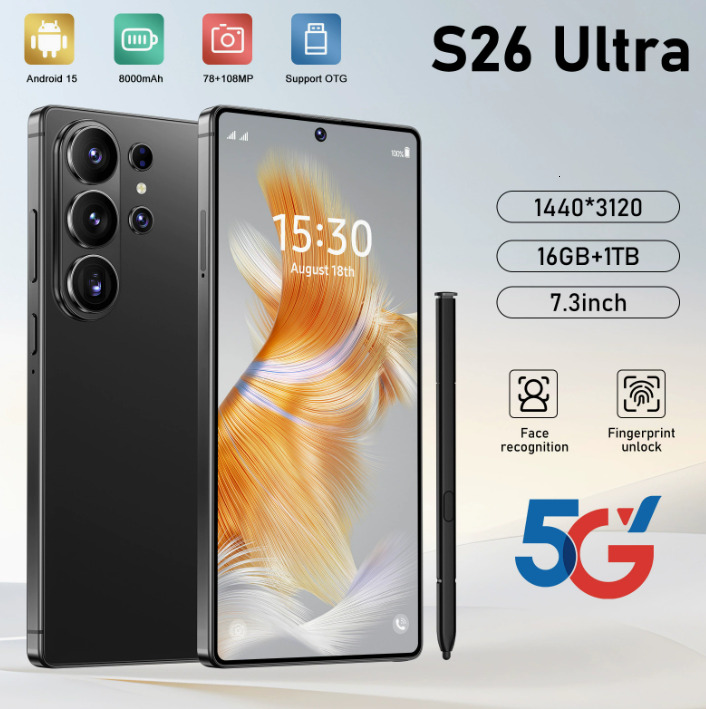 Next Gen S26 Ultra: Powerful Deca-Core Processor | 5G Connectivity | Seamless Mobile Experience w/ Massive Memory Options