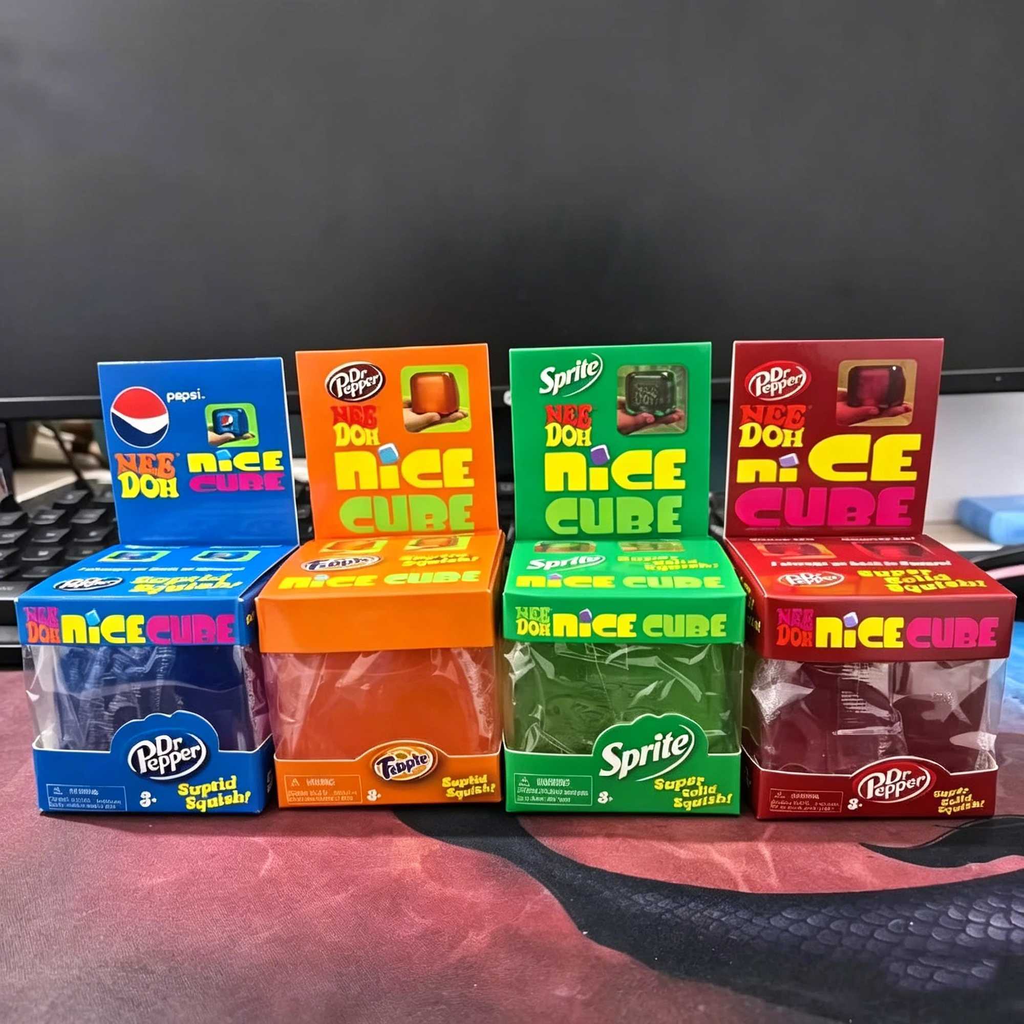 New Soda Color Scheme Needoh Nice Cube Suptid Squish Soft Stress Relief Squeeze Fidget Toy With Color Box Surprise Puzzle Gifts Z260521