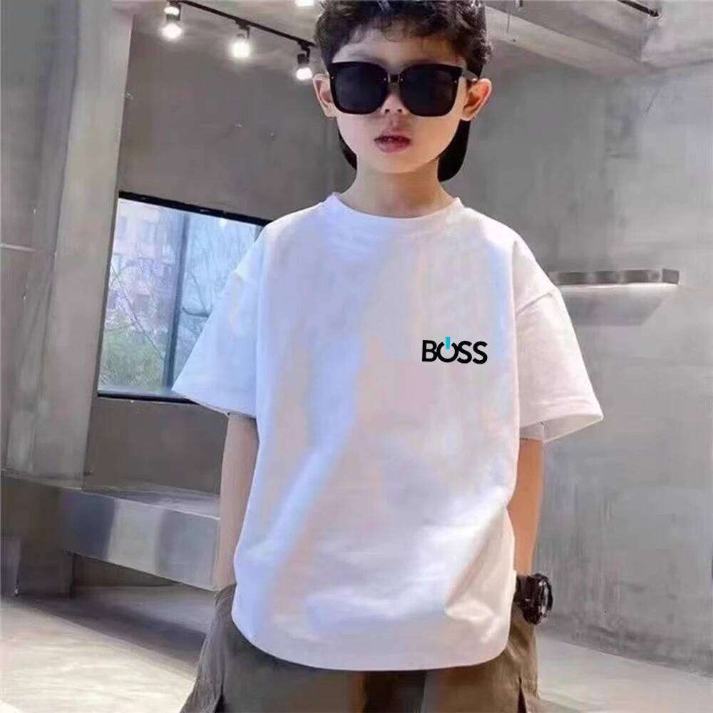 Child T-shirt Summer Short Sleeve Print Children Age 3-12 Girls boy white black Tshirt+Shorts 2pcs leisure fashion Kids Set 26Y0521