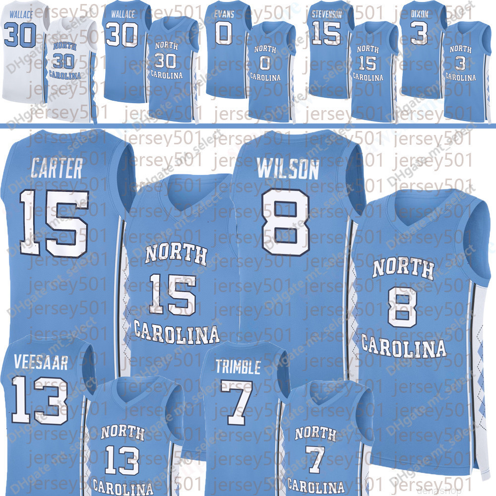 8 Caleb Wilson UNC North Carolina Basketball Jersey Henri Veesaar Seth Trimble Luka Bogavac Kyan Evans Jarin Stevenson Derek Dixon Hansbrough Wallace 