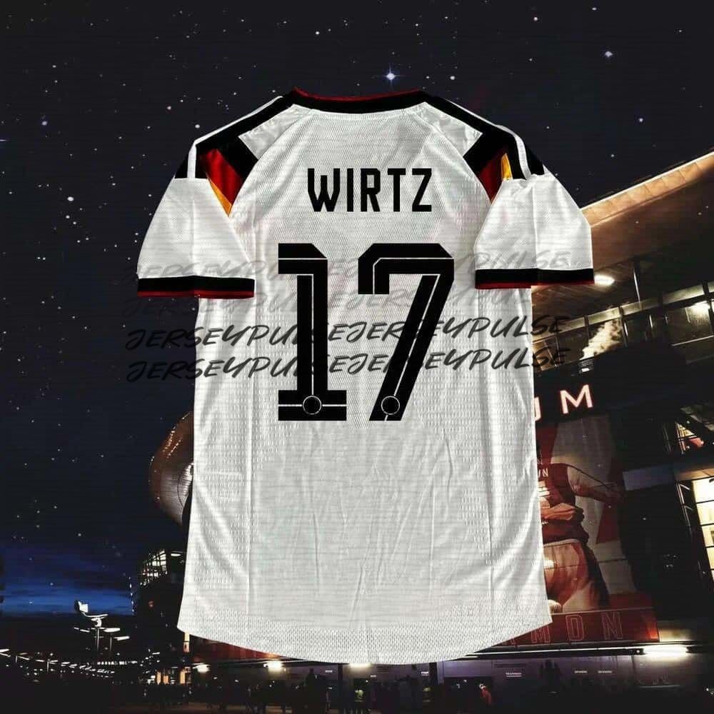 2026 World Cup Musiala No. 10 Adult Large Football Jersey Wirtz No. 17 Gretzka No. 8 Havertz No. 7 Kimmich No. 6 Children's Short Football Jersey