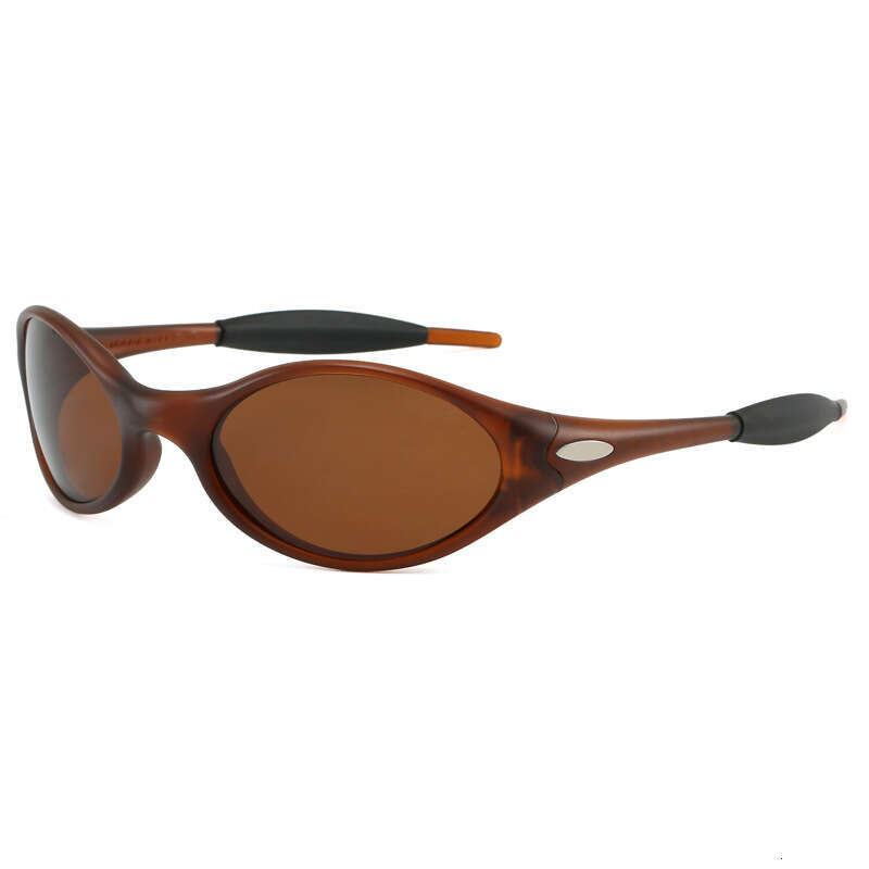 Polarized For Men And Women TR Retro Oval Round Frame Outdoor Cycling Driving Sunglasses