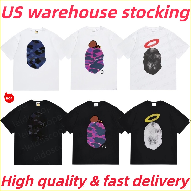 Bapelystshirts tee Men's Designer Bapsshort T Shirts High Street Cotton Bathe Ape T-Shirt Graffiti Sportwear Fashion A Bathing Ape Shirt Hip Hop Clothes A Bathe Tee
