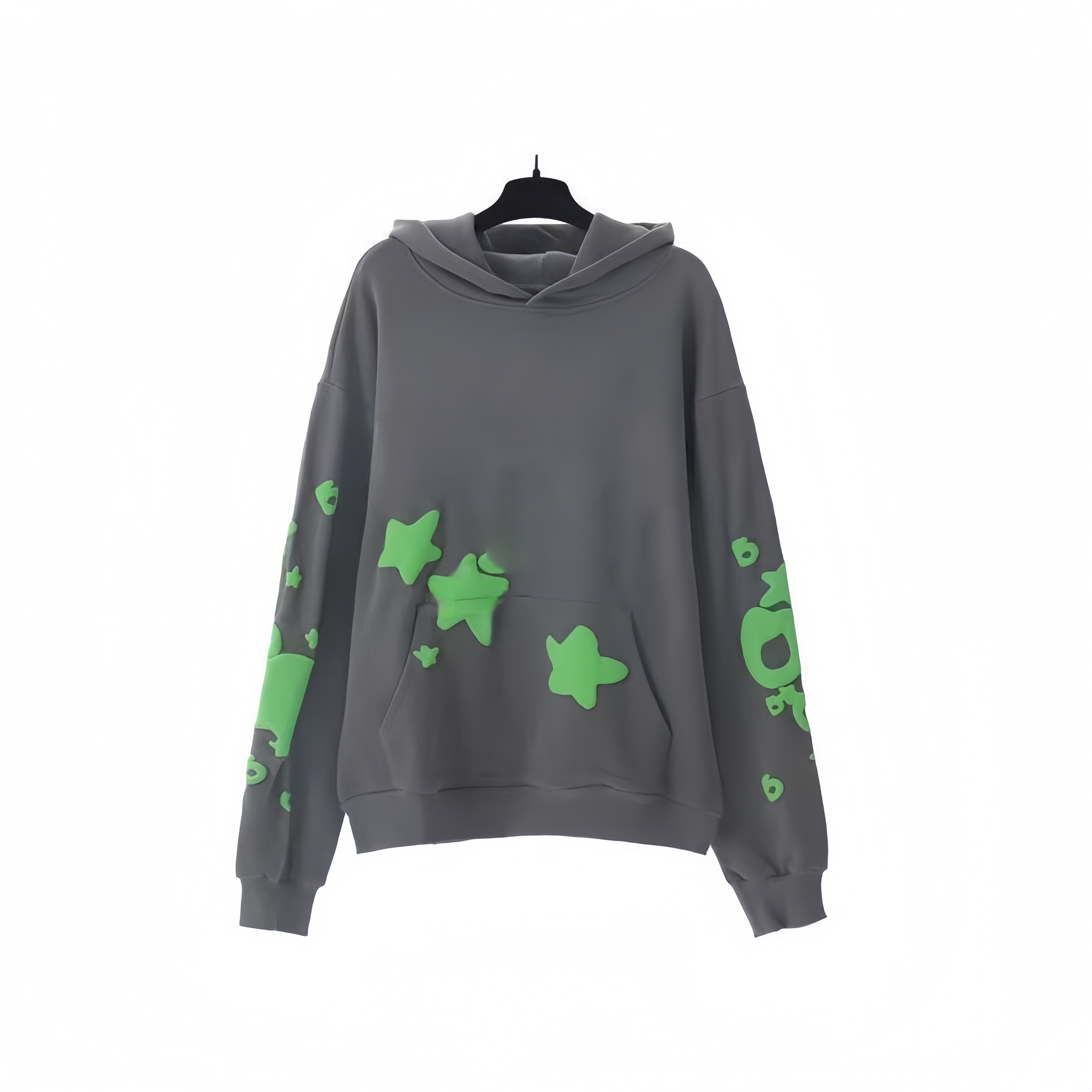 Spider Print Hooded Sweatshirt Loose Hip Hop Street Style Pullover, Warm Fleece Long Sleeve Tops for Teenagers Adults Best Seller Unisex Casual Outerw