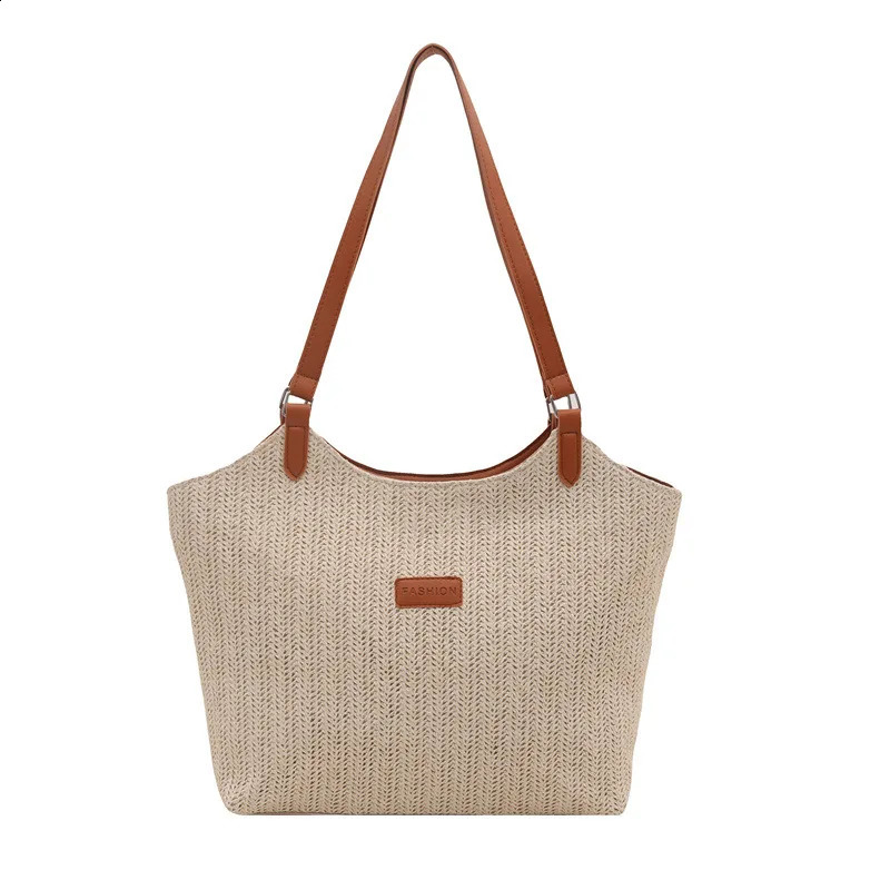 Large Capacity Tote Bags for Women Summer Woven Beach Bags Fashionable Vacation Shopping Bags Bag Bolsos De Mujer Sac 260520