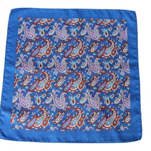 Mens Square Scarf Fashion Casual Suit Formal Mens Printed Pocket Square Handkerchief Scarf Silk Scarf y260403