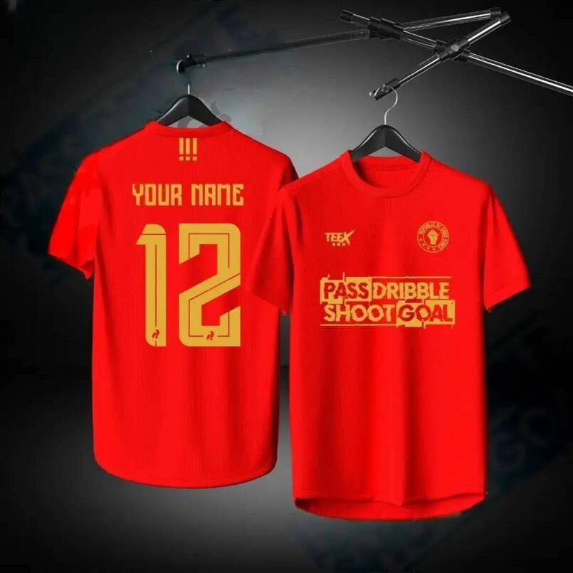 Elevate your street style this fashionable football shirt. Lightweight, breathable, short-sleeved, unisex. Suitable for men, women teenagers. Easily u