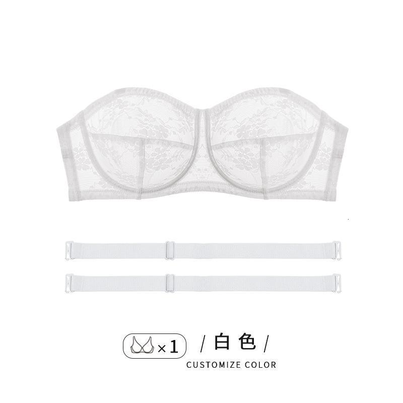 Strapless Bra for Women Plus Size Large Bust Minimizer Breathable Anti-Slip Side Breast Collection Push-Up Bra Slimming260408