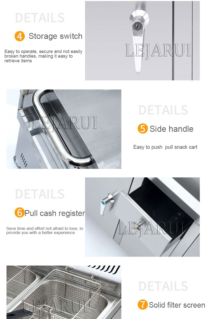 Commercial Gas Type Griddle Deep Fryer Kanto Cooking Machine Teppanyaki Equipment Flat Grill Squid