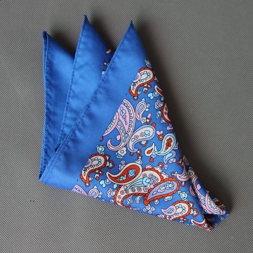 Mens Square Scarf Fashion Casual Suit Formal Mens Printed Pocket Square Handkerchief Scarf Silk Scarf y260403