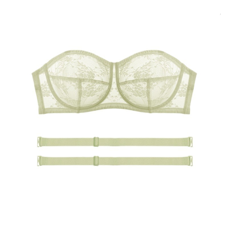 Strapless Bra for Women Plus Size Large Bust Minimizer Breathable Anti-Slip Side Breast Collection Push-Up Bra Slimming260408