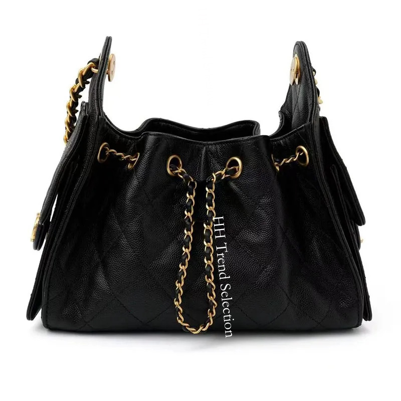 12A Genuine Leather 25 mirror quality designer hobo women shoulder bag genuine leather quilted wallet tote sac luxury handbag mini shopping bags