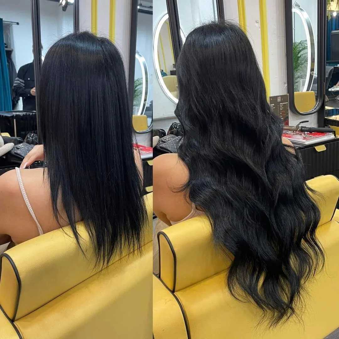 Natural Tape in Hair Extensions 100 Human Hair Body Wave Wavy Black Seamless Skin Weft Tape Ins Hair Extension 20PCS/Pack C260521