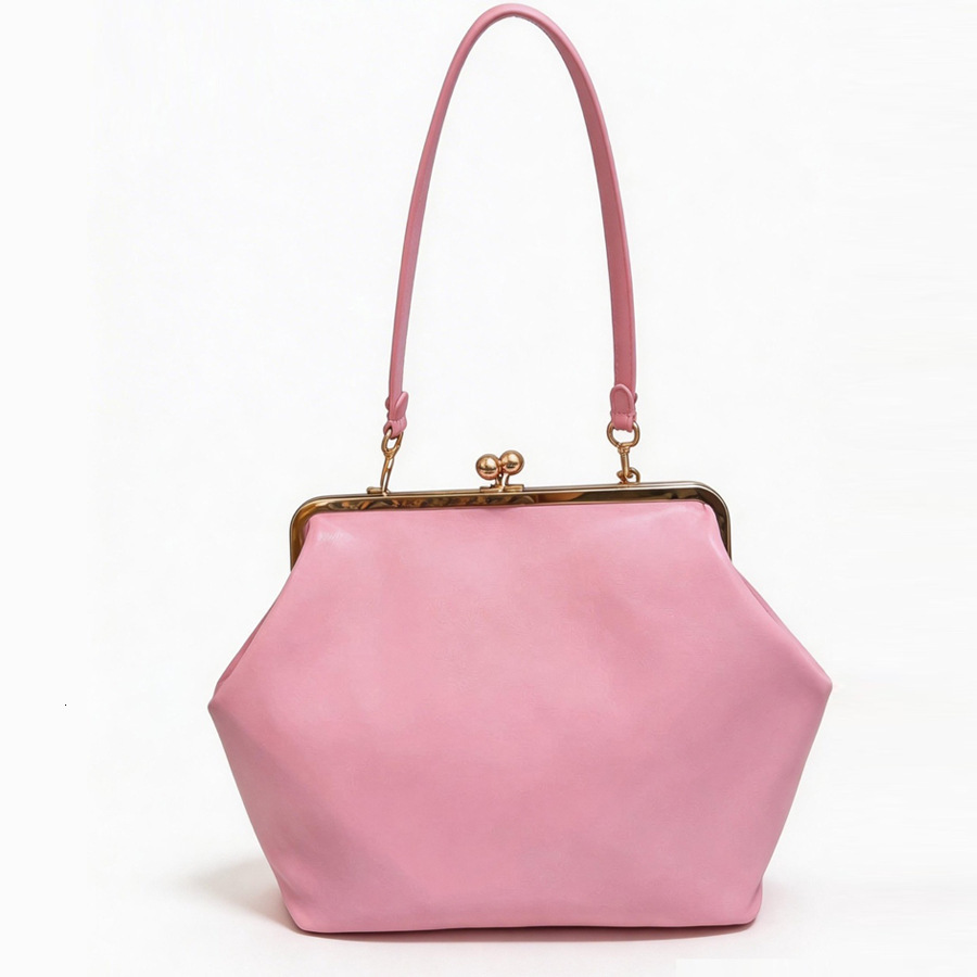Designer Bag Luxury large kiss-lock clutch 2026 new model handbag, same style as used in designer runway shows, women's shoulder bag