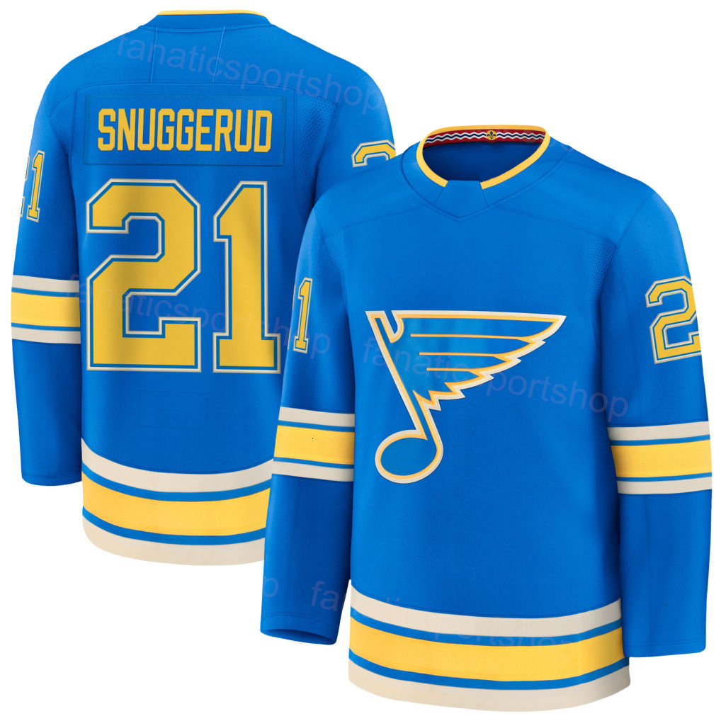 2026 Man Hockey Blues Jersey 1 Woman Youh 10 Brayden Schenn 50 Binningon 17 Cam Fowler 6 Philip Broberg 21 Jimmy Snuggerud 55 Colon Parayko 70 Oskar