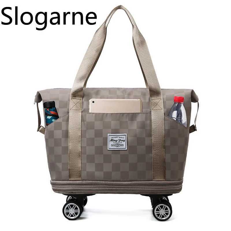 New Large Capacity Travel Bag with 4 Wheels Unisex Women Luggage Bags Men Universal Travel Duffels Wheels Wateproof Bags HandbagR260521