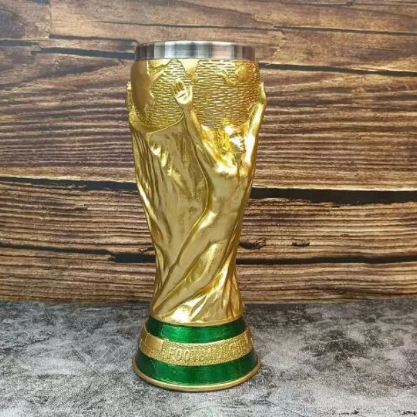 World Trophy Mug High Quality Fall Resistant gold Material Water Cup Football Fan Gift Celebration Match Supplies For Boyfriend