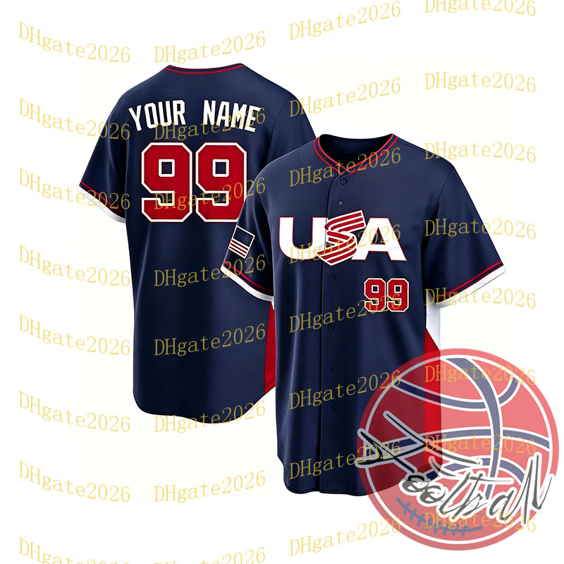 Custom Baseball Jersey Men Women Children Red Blue White Any name Any number 99 Judge Free Shipping New Arrival High Quality