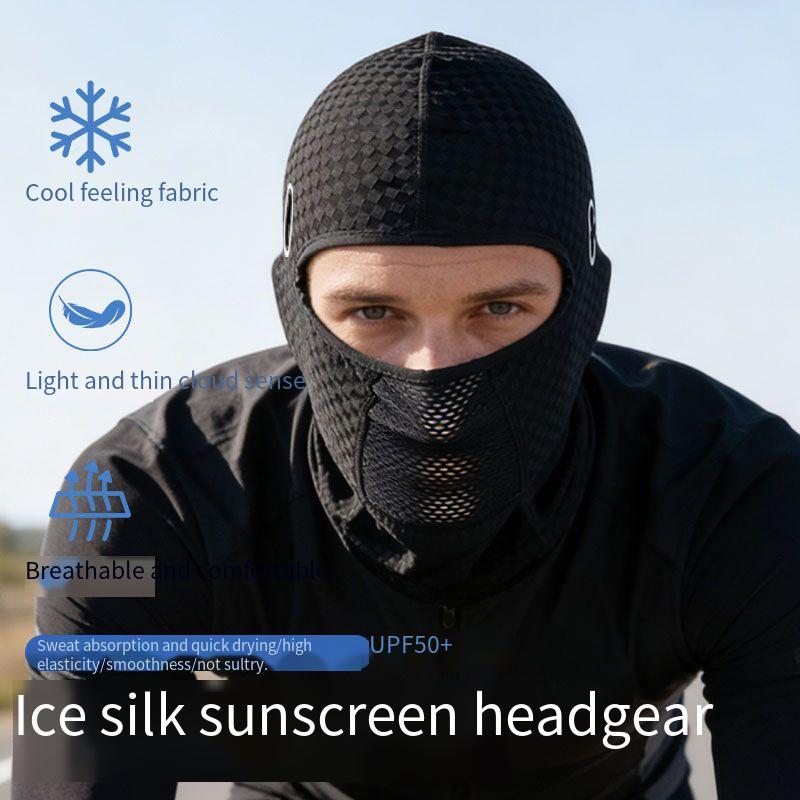 Custom white reflective logo motorcycle hood breathable lightweight riding mask skin-friendly material high elastic high quality ski mask set.