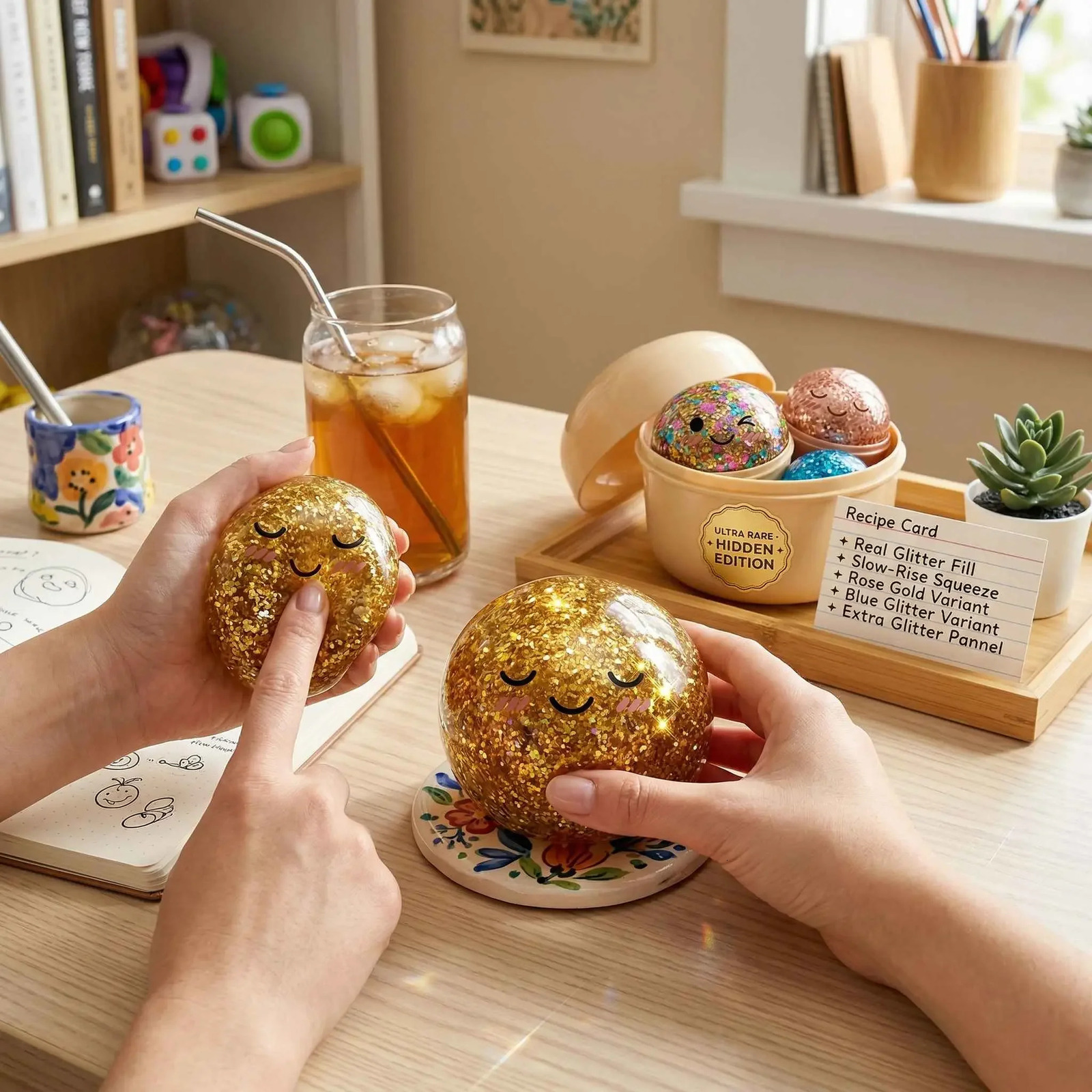 Viral Dumpling Squishy ULTRA RARE Gold Glitter Hidden Edition Squishies Slow Rise Stress Relief Soft w260522