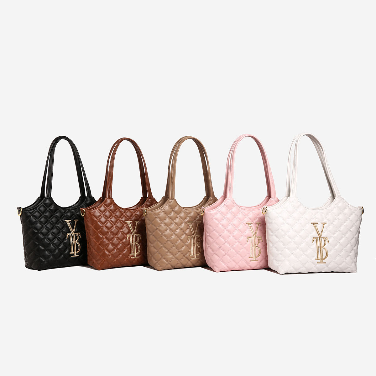2026 Light Luxury Casual Diamond Lattice Versatile Designer Shoulder Bag Large Capacity Composite Tote Bag for Women - view 8