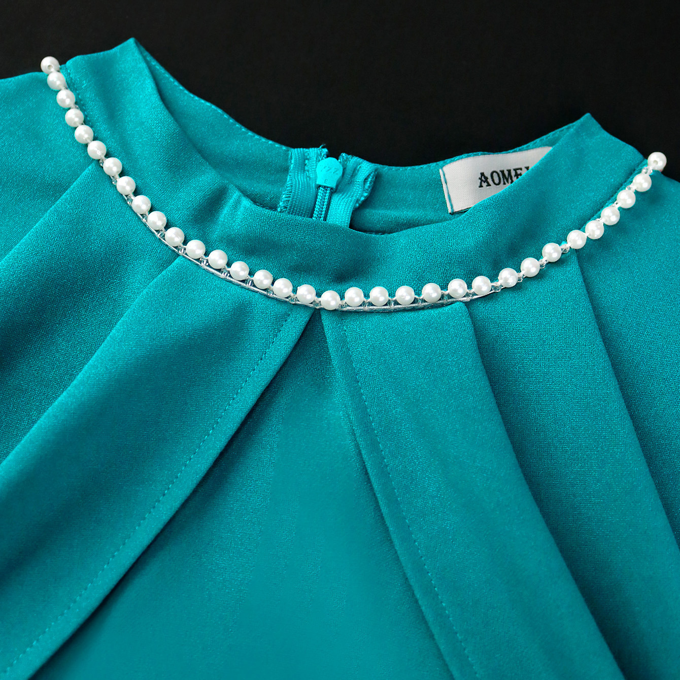 AM040919 Fashionable Cape Sleeve Beaded Dress Elegant Party Fishtail Dress250624