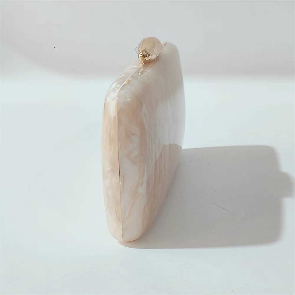 Marble Nude Handmade Textured Acrylic Evening Bag fashionable Dinner Parties And Social Gatherings Lady Pro Purse And Handbags H260522