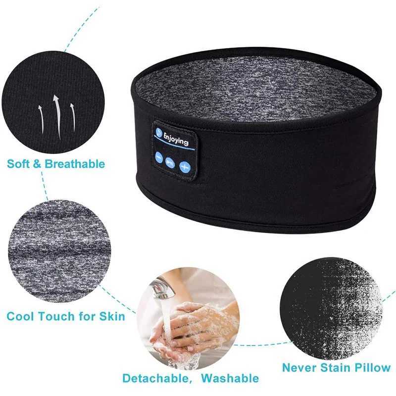 Fone Bluetooth Sleeping Headphones Eye Mask Sleep Headphone Bluetooth Headband Soft Elastic Comfortable Wireless Music Earphones C260522 - view 6