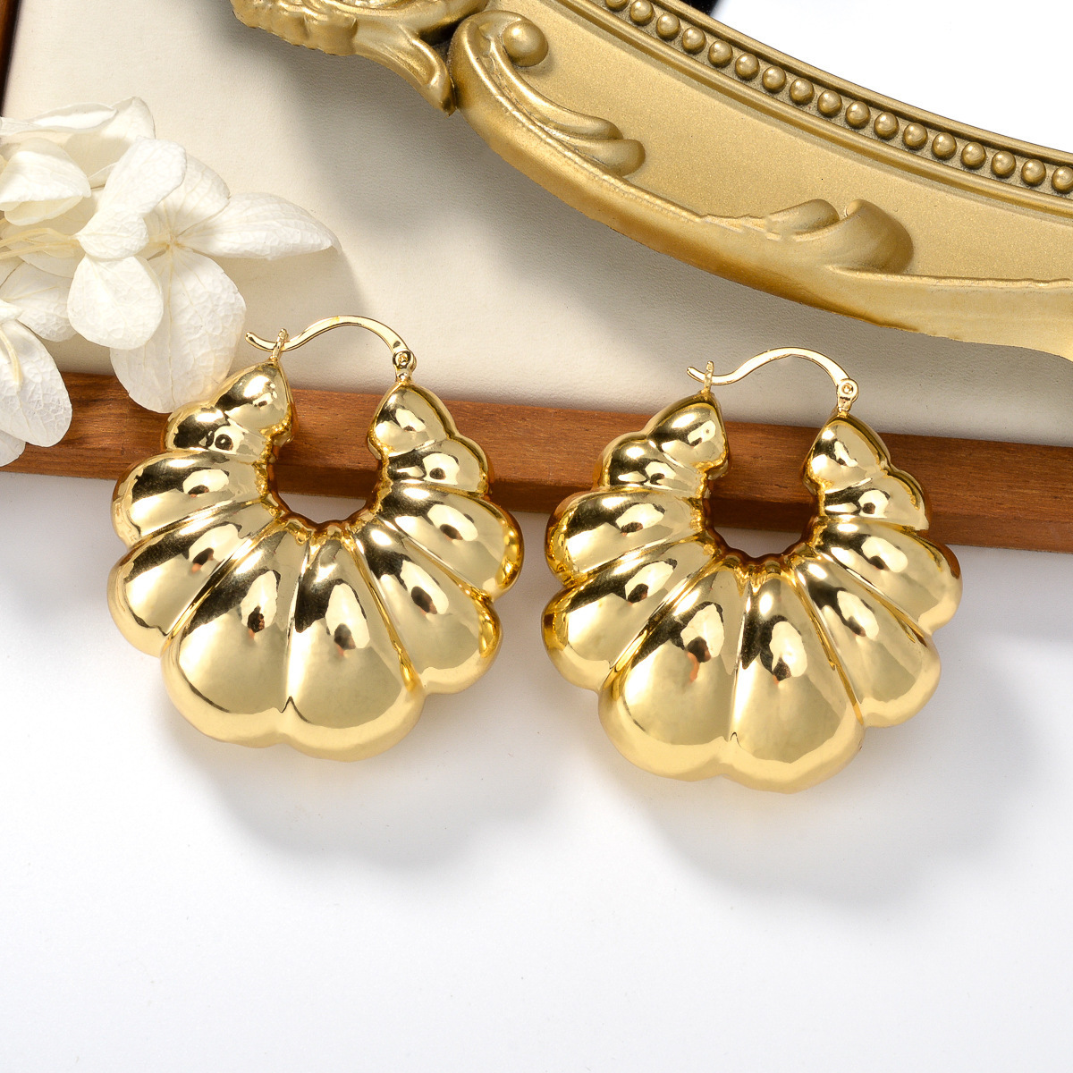 Big Bold Earrings Huge Earrings Brazilian Jewelry for Women Party Gift FHK17990 250120