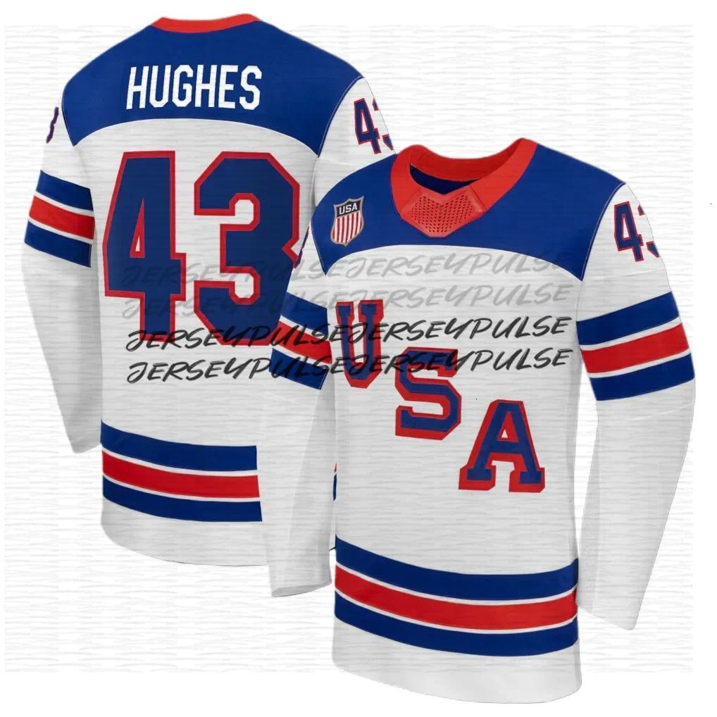 86 Jack Hughes USA hockey jersey 2026 Olympices Jersey 19 Matthew Tkachuk Tage Thompson Dylan Larkin Brady Tkachuk Auston Matthews Jack Eichel Clayton