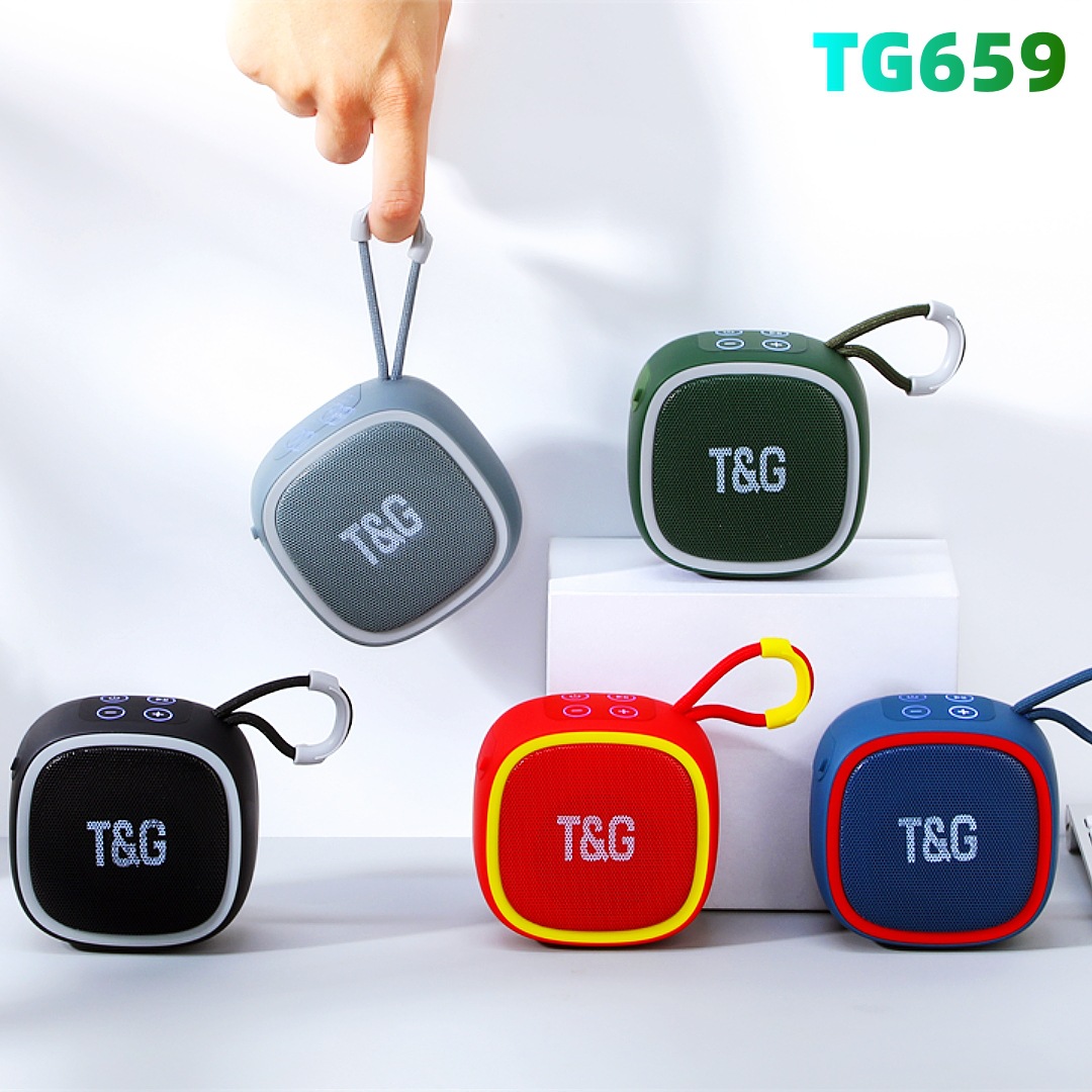 Bluetooth Speaker TG659 Mini Portable Wireless Powerful Speakers TWS BT 5.3 Sound Box HIFI Loudspeaker Supports TF Card Radio