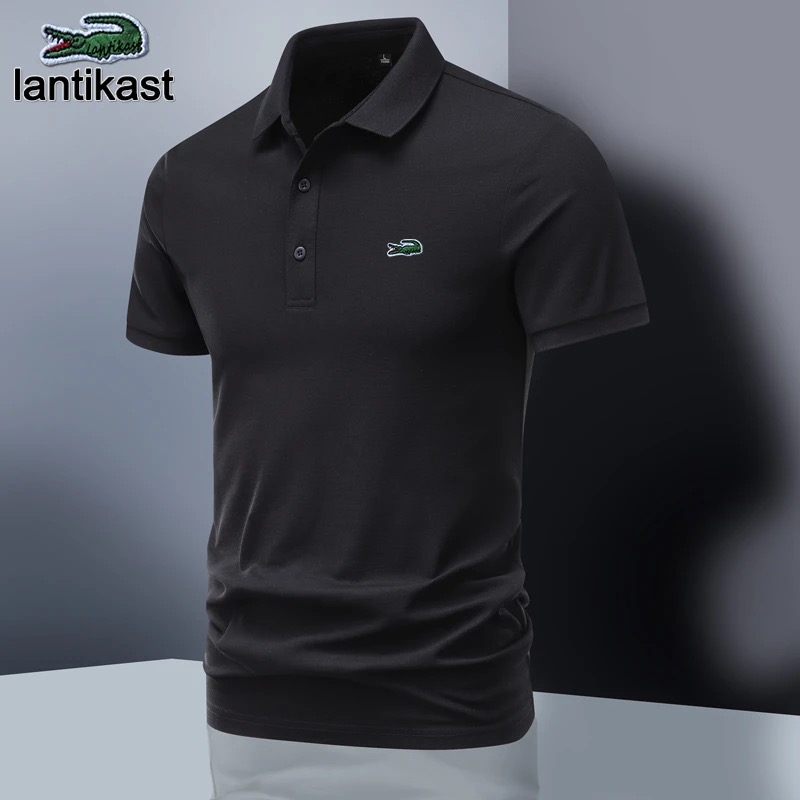 Noble Crocodile design polo shirt 2026 summer new arrival mens short sleeves sports casual breathable turn down collar fashion T-shirt