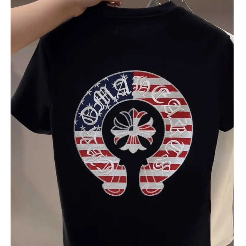 2026 Mens Early Spring and Summer New Light Luxury Casual Tops Versatile Niche Fashion Trend Short Sleeve T-Shirt