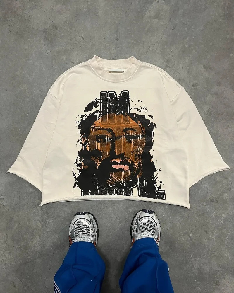 Men's T Shirts 2025 Number Nine 04S Skull Print Printed Short Sleeve T-shirt Men And Women Dark European American Top High Quality