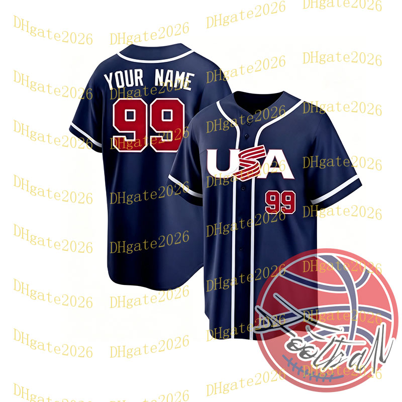 Custom Baseball Jersey Men Women Children Red Blue White Any name Any number 99 Judge Free Shipping New Arrival High Quality