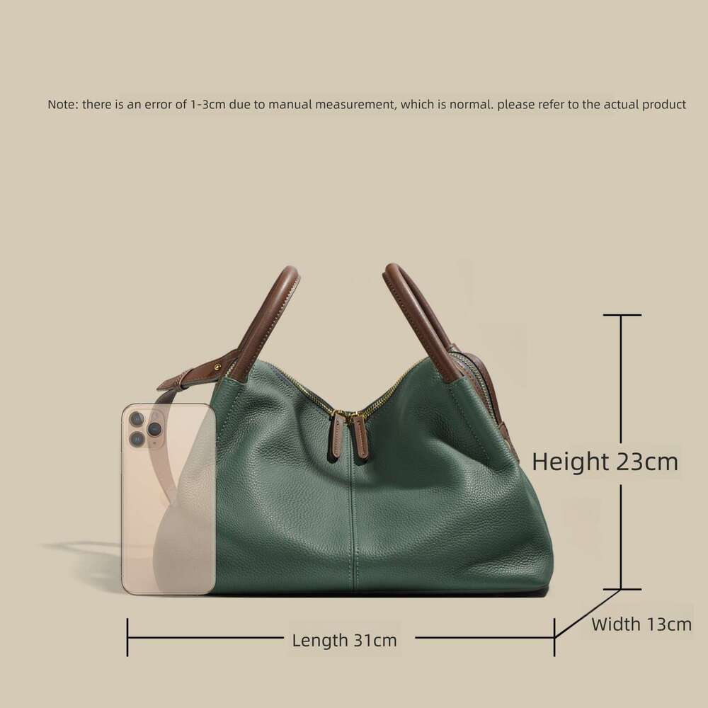 Genuine Leather Pillow Bag New Arrival Commuter Luxury Crossbody Shoulder Tote Bag Women Real Leather Large Capacity Handbag CKS