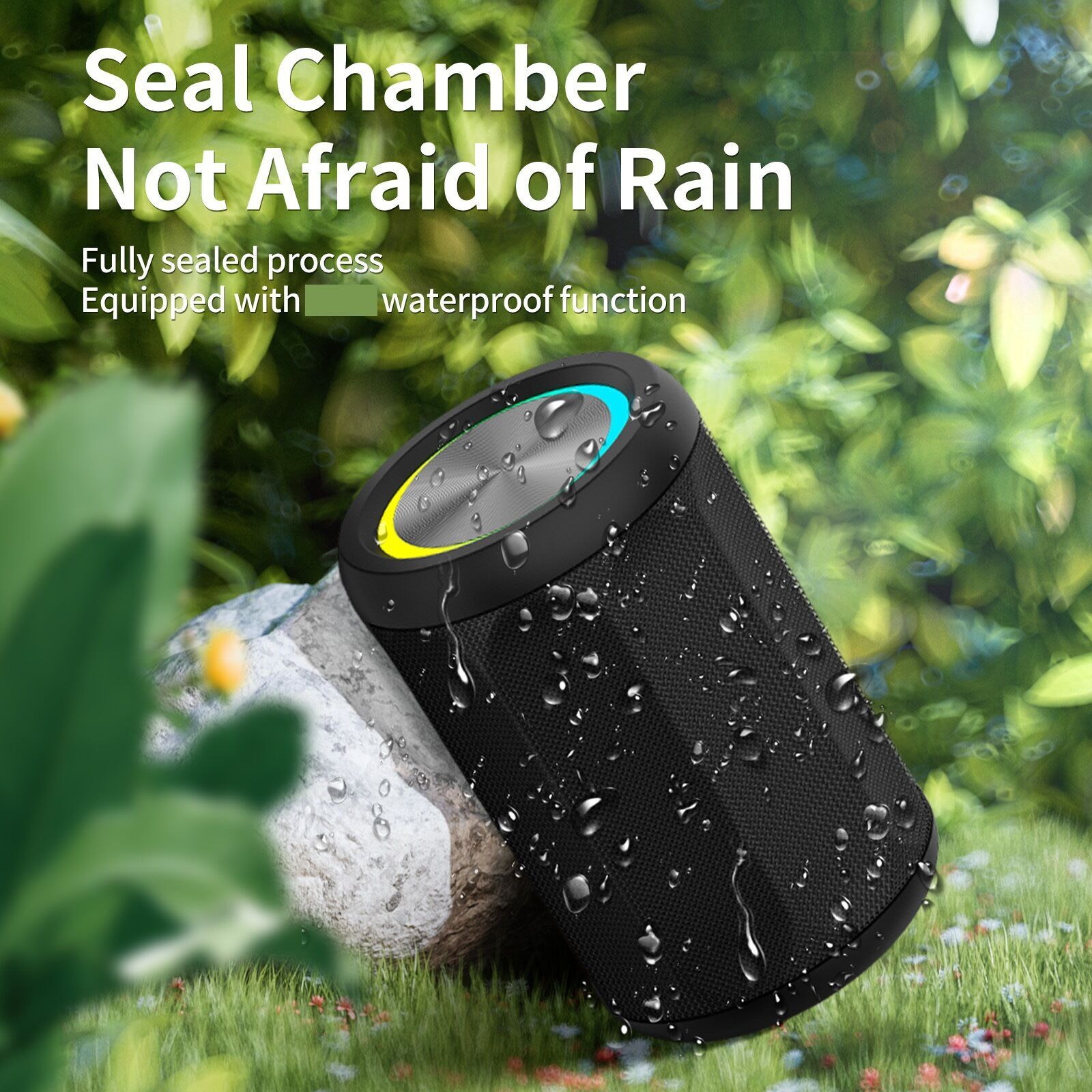 New Mini Fabric Bluetooth Speaker Wireless TWS Interconnected Stereo Portable Colorful Speaker