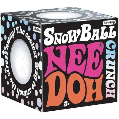 Snowball Hug NeeDoh Fidget Toy White Pinch Stress Relieving 260522 - view 4