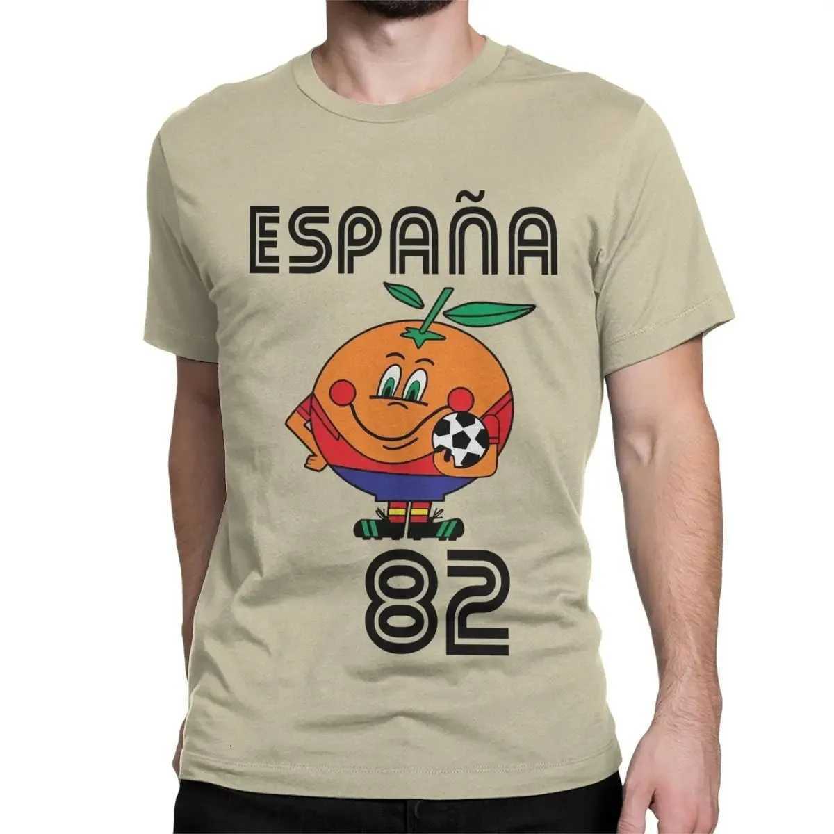 Naranjito T-shirt Mens Round Neck Spain 82 Spanish Mascot 1982 Football T-shirt Top H260522