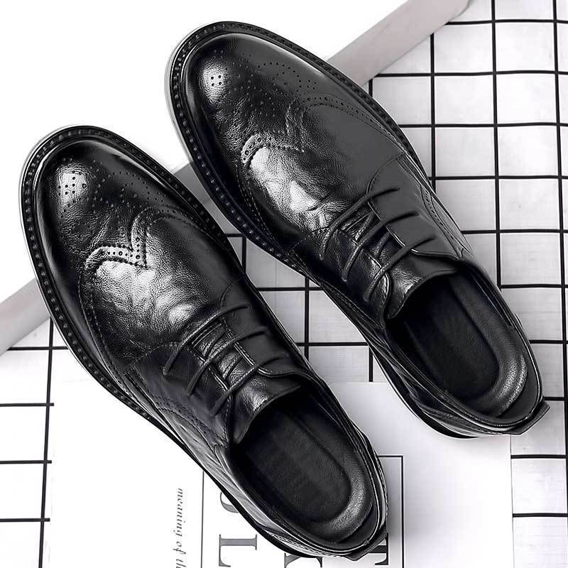 Classic Business Shoes Men Brogues Formal Leather Shoes For Men High Quality Social Party Shoes Mens Dress Shoes 260428
