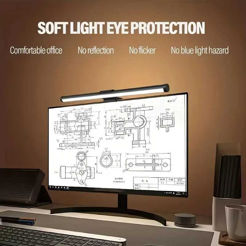RGB Monitor Light Bar with Stepless Dimming USB Powered Hanging LED Lamp for Desktop Work and Gaming C260521 - view 3