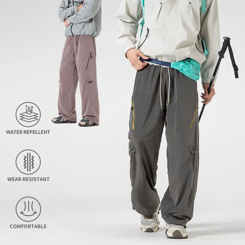 Men Hiking Pants Outdoor Waterproof Windproof Climbing Camping Pant Breathable Lightweight Mountaineering Fishing Cargo Trousers 260521 - view 7