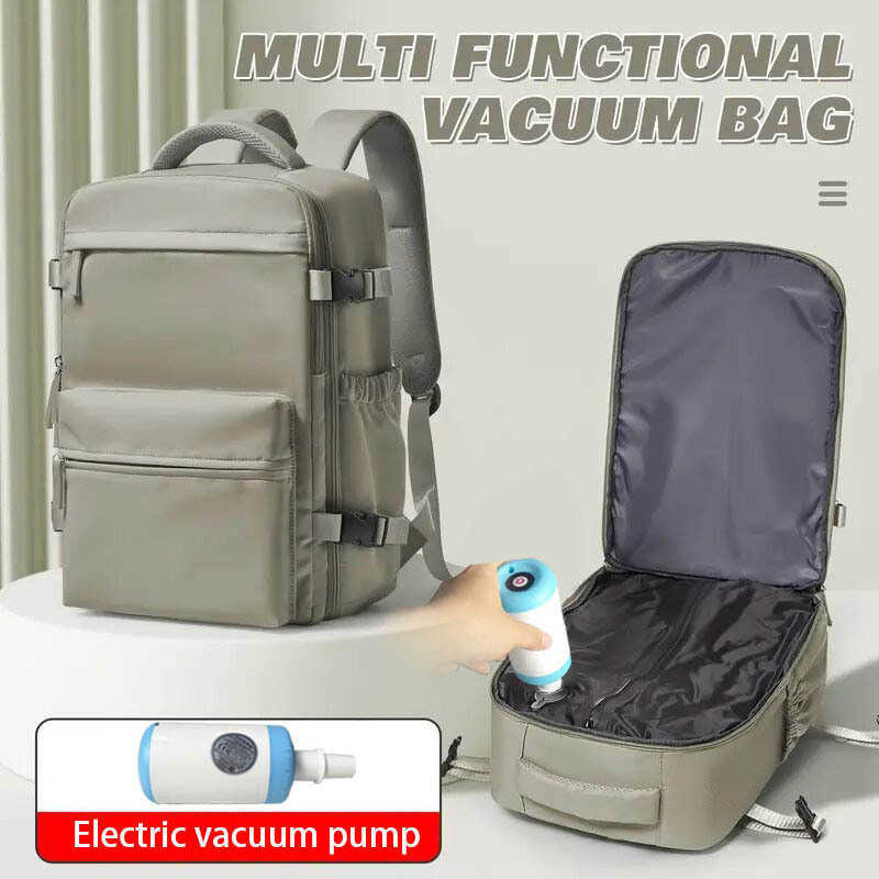Multi-functional expandable backpack for men and women, large capacity luggage, outdoor bag, water-resistant, large-sized travel backpack with dual H2