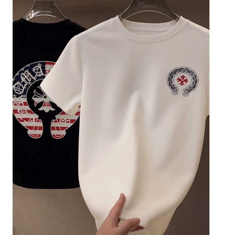 2026 Mens Early Spring and Summer New Light Luxury Casual Tops Versatile Niche Fashion Trend Short Sleeve T-Shirt