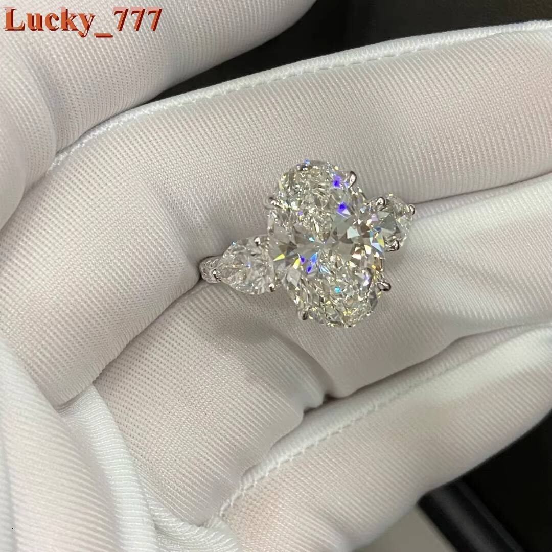2026 Women Accessories Jewelry IGI Certification 18K Gold Plated Lab Grown Diamond Oval Cut S925 Silver Ring - view 4