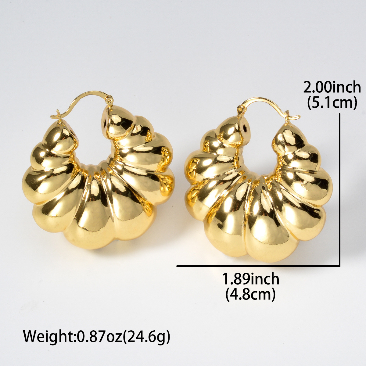 Big Bold Earrings Huge Earrings Brazilian Jewelry for Women Party Gift FHK17990 250120