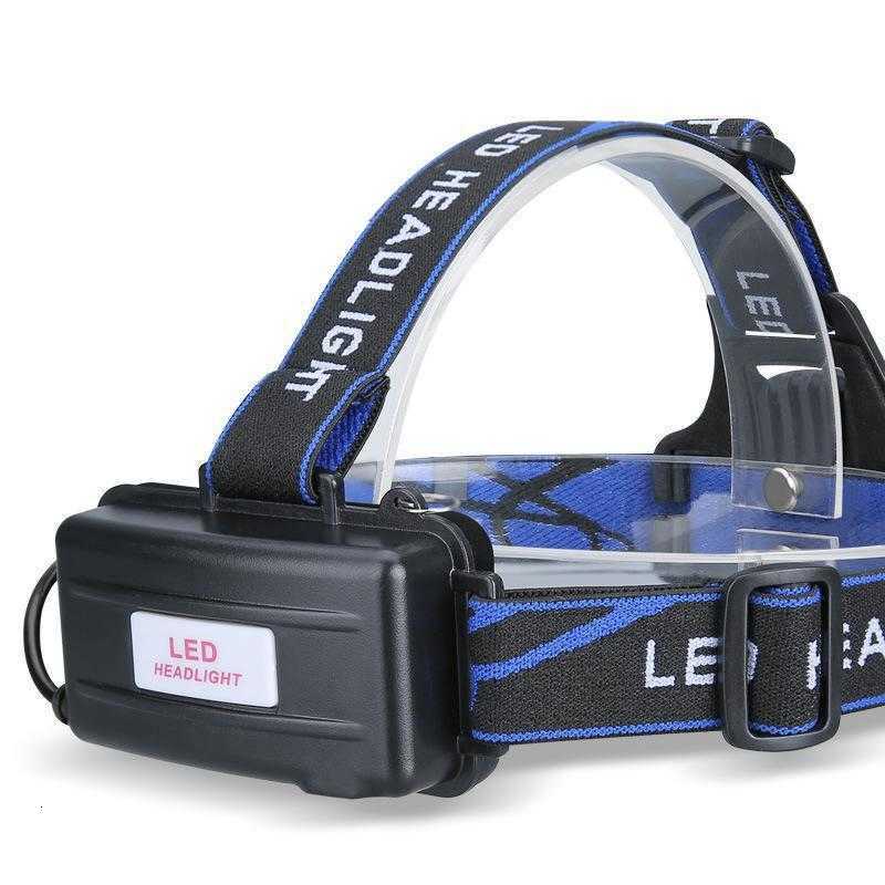Strong light sensor headlamp with USB charging function. Portable miner's lamp. Outdoor LED headlamp for night fishing. Long battery life. Extrem