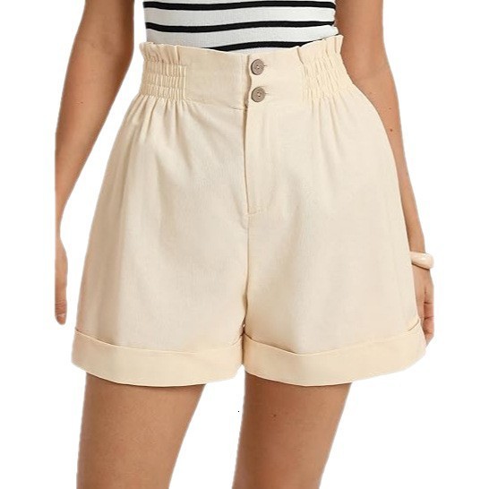 IAMTY Sweet Mesh Tiered Ruffle Shorts Skirts Khaki Wide Form Side Bandage Cute Pants Lolita Style Soft Girls Shorts Y2K 240820