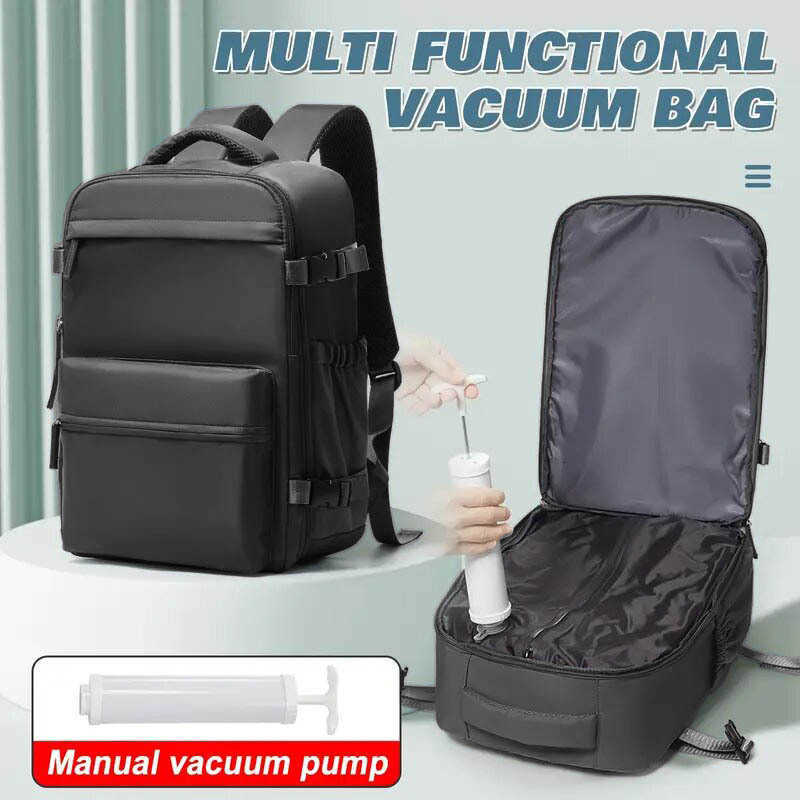 Multi-functional expandable backpack for men and women, large capacity luggage, outdoor bag, water-resistant, large-sized travel backpack with dual H2
